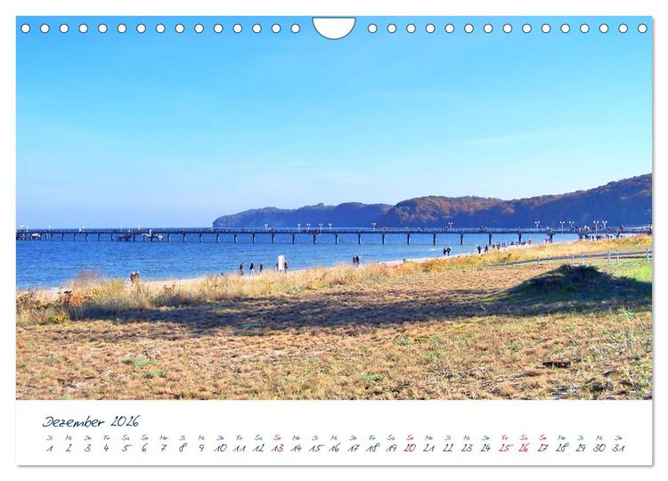 Produktbild: Seebr&uuml;cken an der Ostsee - Aufs Meer laufen und die frische Ostseebrise genie&szlig;en (Wandkalender 2026 DIN A4 quer), CALVENDO Monatskalender