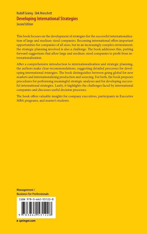 Produktbild: Developing International Strategies