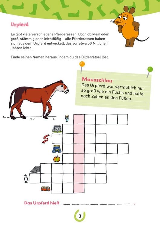 Produktbild: Frag doch mal ... die Maus: Mein R&auml;tselblock mit der Maus &ndash; Pferde und Ponys