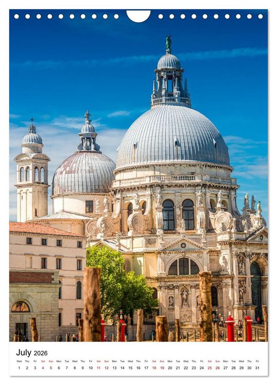 Produktbild: Italy, Venice - Immortal City on Water (Wall Calendar 2026 DIN A4 portrait), CALVENDO 12 Month Wall Calendar