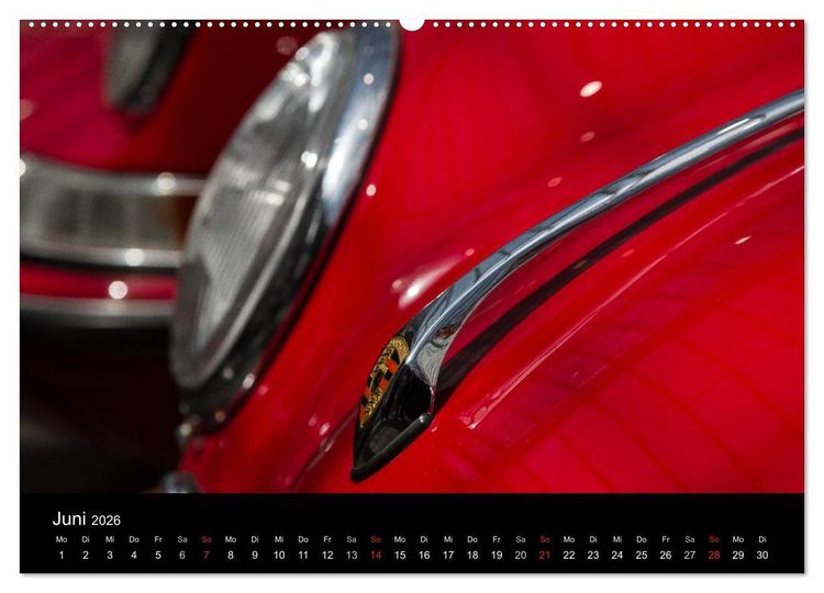 Produktbild: Heiligs Blechle - Porsche-Ikonen im Detail (Wandkalender 2026 DIN A2 quer), CALVENDO Monatskalender