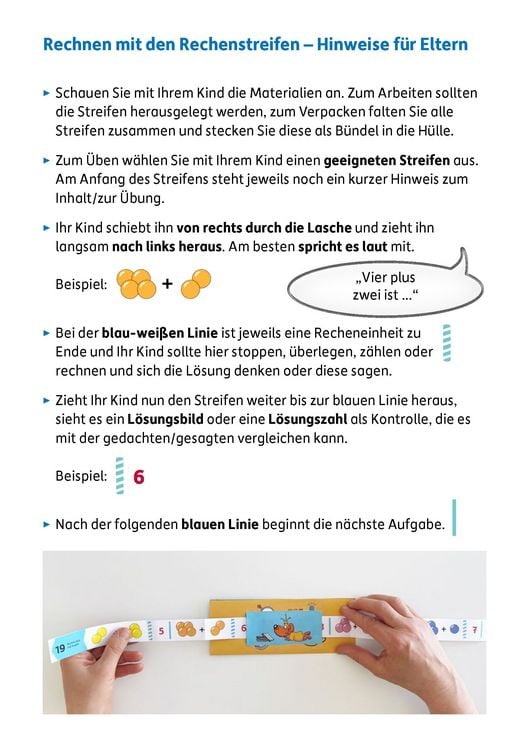 Produktbild: Meine &Uuml;bungsstreifen Rechnen lernen &ndash; 1. Klasse: Zahlen bis 10
