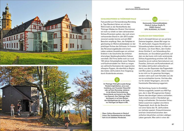 Produktbild: Campergl&uuml;ck Deutschlands Ferienstra&szlig;en Die sch&ouml;nsten Traumrouten von der Alpenstra&szlig;e bis zur Vulkanstra&szlig;e