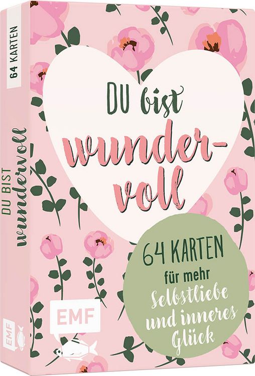 Produktbild: Kartenbox Selbstliebe: Du bist wundervoll &ndash; 64 Karten f&uuml;r mehr Selbstliebe und inneres Gl&uuml;ck