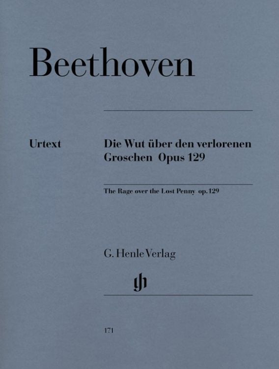 Produktbild: Ludwig van Beethoven - Alla Ingharese quasi un Capriccio G-dur op. 129 (Die Wut über den verlorenen Groschen)