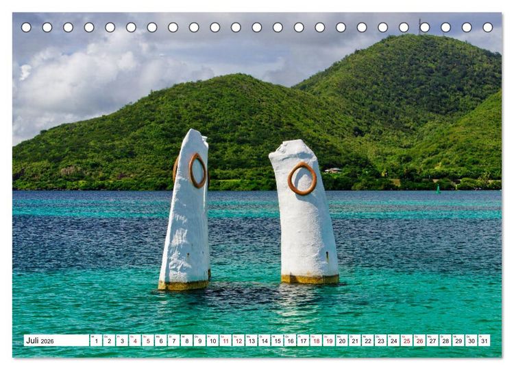 Produktbild: Martinique, die Traumstr&auml;nde (Tischkalender 2026 DIN A5 quer), CALVENDO Monatskalender