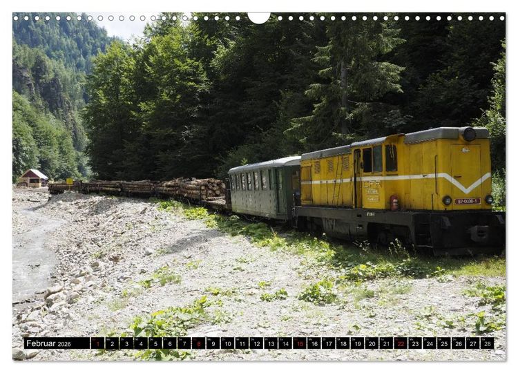 Produktbild: Entlang der Wassertalbahn - Auf schmaler Spur im Norden Rum&auml;niens (Wandkalender 2026 DIN A3 quer), CALVENDO Monatskalender