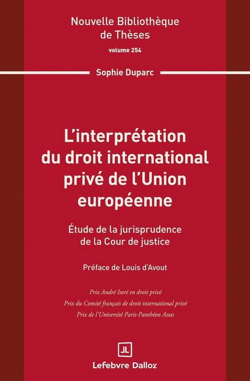 Produktbild: L Interpretation du Droit International Prive de l Union Europeenne.