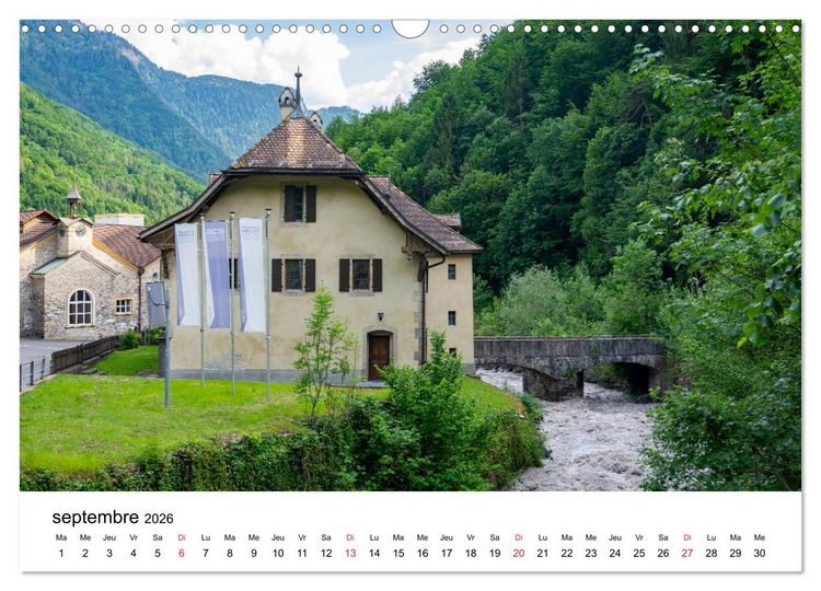 Produktbild: Randonn&eacute;es en Suisse Les Alpes vaudoises (Calendrier mural 2026 DIN A3 vertical), CALVENDO calendrier mensuel