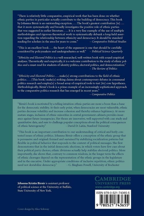 Produktbild: Ethnicity and Electoral Politics