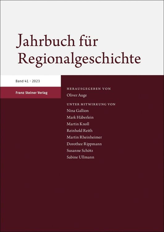 Produktbild: Jahrbuch f&uuml;r Regionalgeschichte 41 (2023)