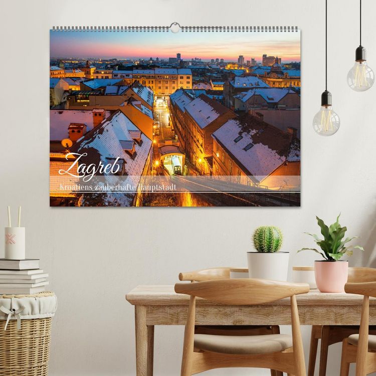 Produktbild: Zagreb - Kroatiens zauberhafte Hauptstadt (Wandkalender 2026 DIN A2 quer), CALVENDO Monatskalender