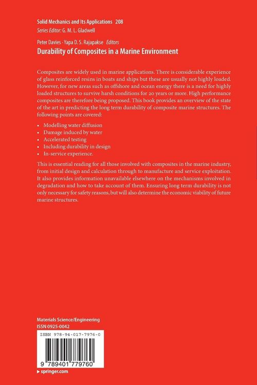 Produktbild: Durability of Composites in a Marine Environment