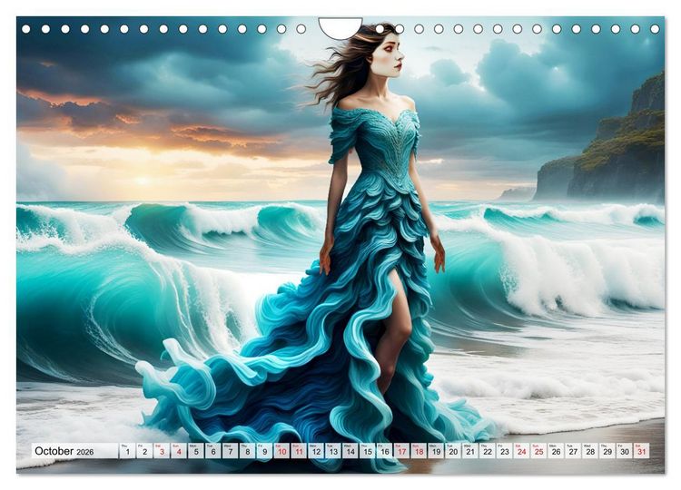 Produktbild: Harmony - Elegance in harmony of waves (Wall Calendar 2026 DIN A4 landscape), CALVENDO 12 Month Wall Calendar