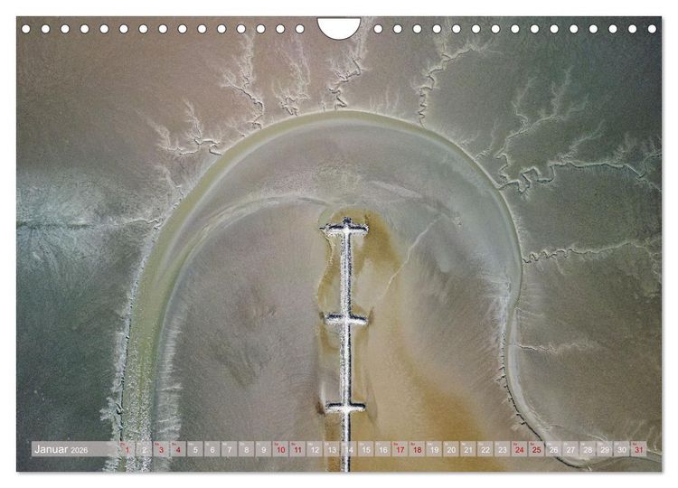 Produktbild: neunziggrad photoart: die erde von oben (Wandkalender 2026 DIN A4 quer), CALVENDO Monatskalender