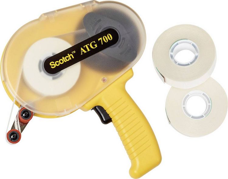 Produktbild: 3M Packband-Abroller ATG 700 Gelb Rollenbreite (max.): 19mm Rollenl&auml;nge (max.) 55m