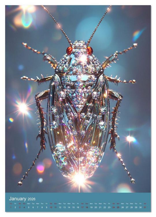 Produktbild: Sparkeling Creepy Crawlies (Wall Calendar 2026 DIN A4 portrait), CALVENDO 12 Month Wall Calendar