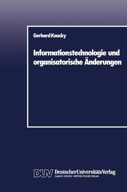 Produktbild: Informationstechnologie und organisatorische &Auml;nderungen