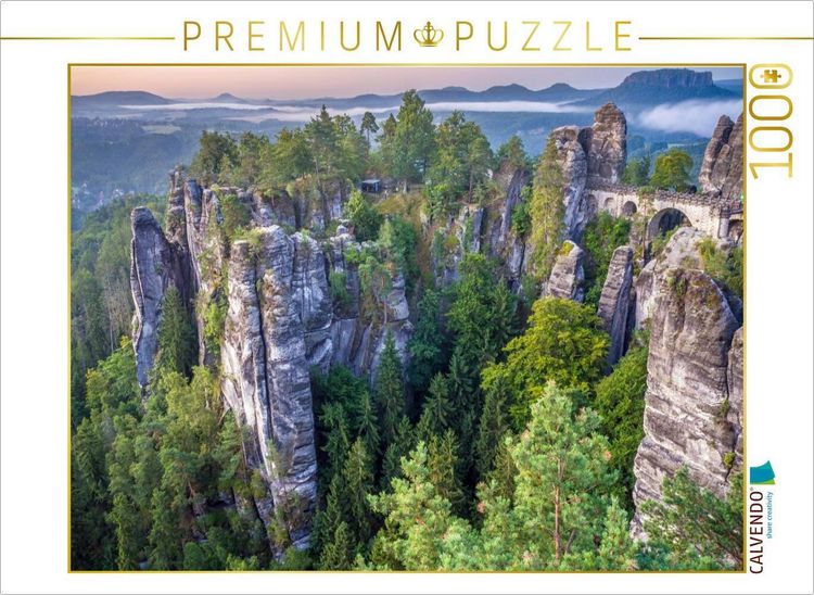 Produktbild: CALVENDO Puzzle S&auml;chsische Schweiz - Felsenburg Neurathen | 1000 Teile Lege-Gr&ouml;&szlig;e 64x48cm Foto-Puzzle f&uuml;r gl&uuml;ckliche Stunden