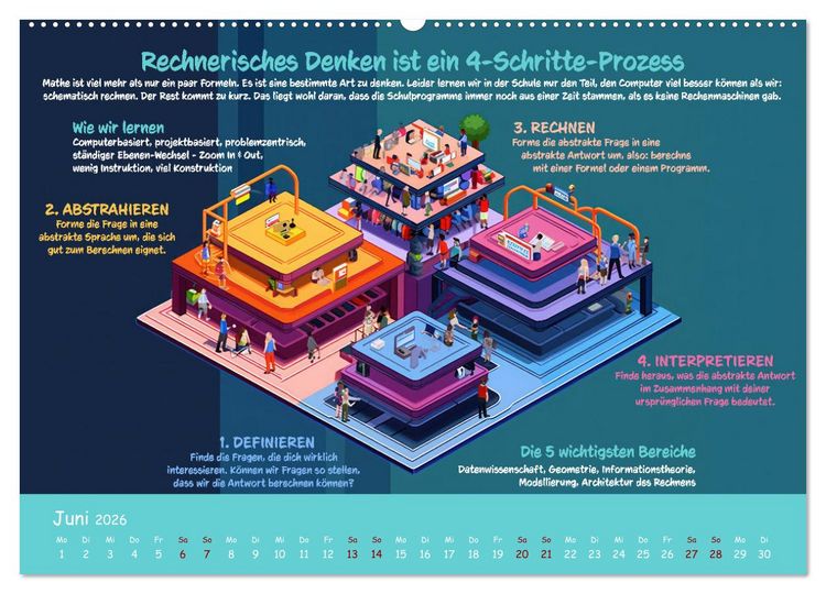 Produktbild: Mathe ist eigentlich doch ganz cool! (hochwertiger Premium Wandkalender 2026 DIN A2 quer), Kunstdruck in Hochglanz