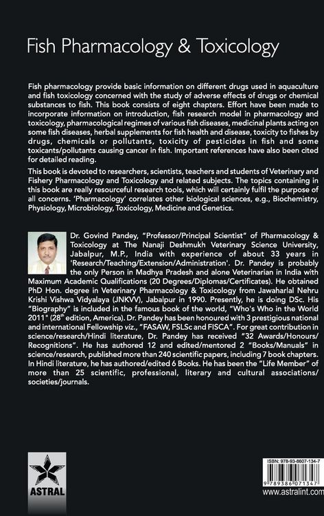 Produktbild: Fish Pharmacology and Toxicology