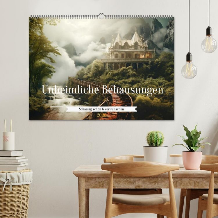 Produktbild: Unheimliche Behausungen (Wandkalender 2026 DIN A2 quer), CALVENDO Monatskalender