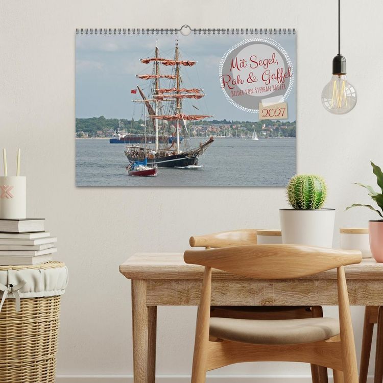 Produktbild: Mit Segel, Rah und Gaffel (Wandkalender 2027 DIN A3 quer), CALVENDO Monatskalender