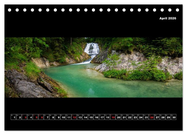 Produktbild: Weitblicke - Panoramen (Tischkalender 2026 DIN A5 quer), CALVENDO Monatskalender