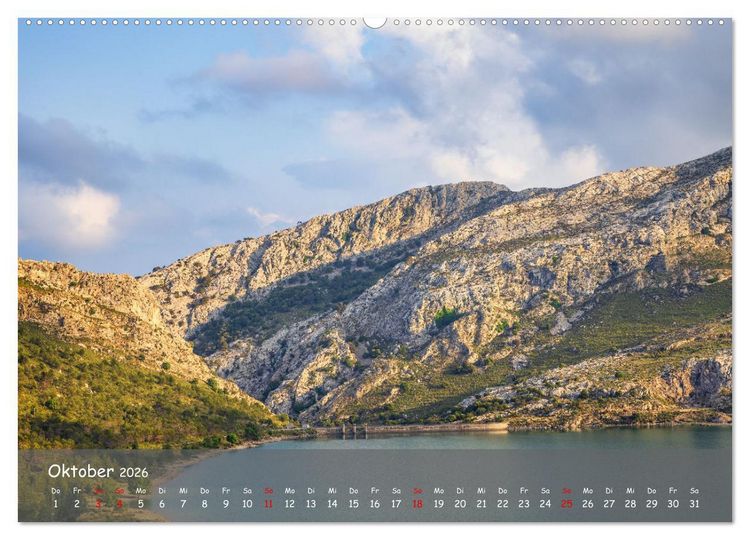Produktbild: Bergparadies Mallorca (hochwertiger Premium Wandkalender 2026 DIN A2 quer), Kunstdruck in Hochglanz
