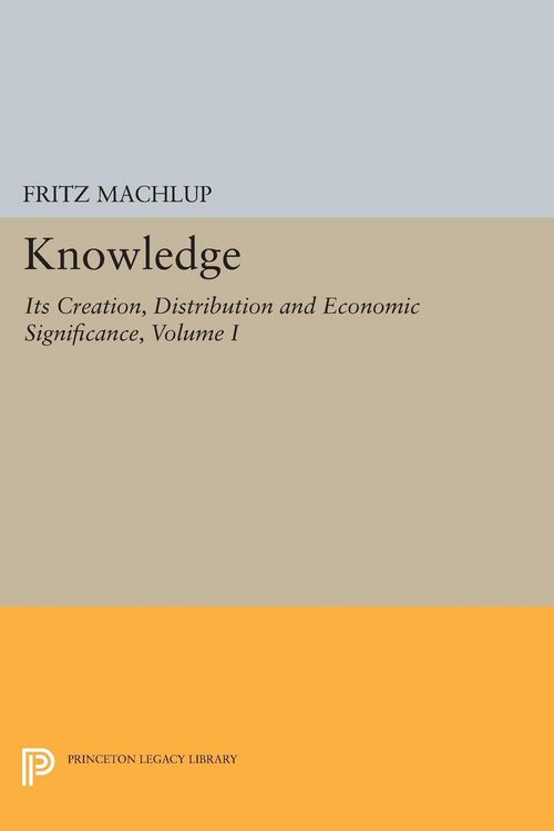 Produktbild: Knowledge: Its Creation, Distribution and Economic Significance, Volume I