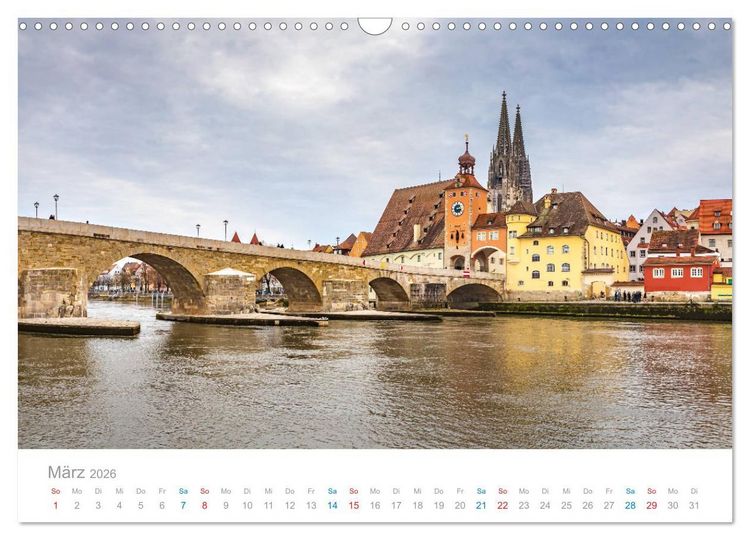Produktbild: Regensburg - Welterbestadt an der Donau (Wandkalender 2026 DIN A3 quer), CALVENDO Monatskalender