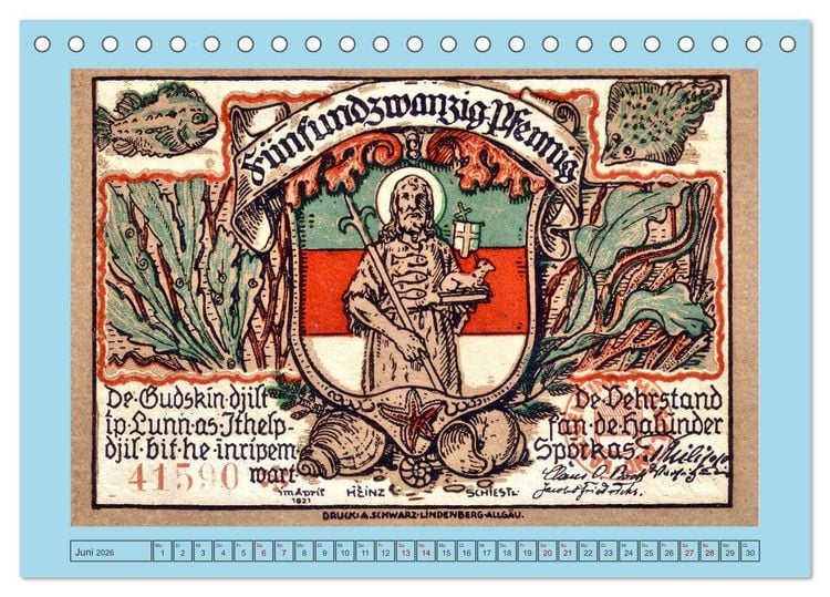 Produktbild: Gru&szlig; aus Helgoland (Tischkalender 2026 DIN A5 quer), CALVENDO Monatskalender