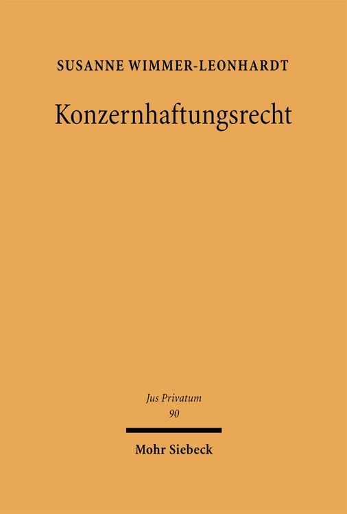 Produktbild: Konzernhaftungsrecht