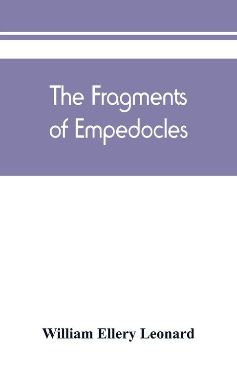 Produktbild: The fragments of Empedocles
