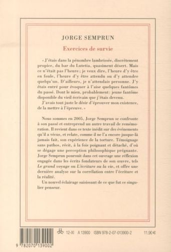 Produktbild: Exercices de survie. R&eacute;cit