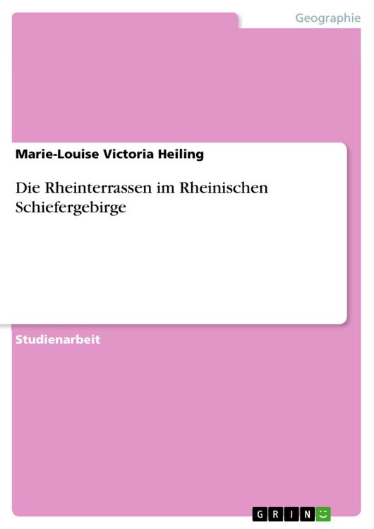 Produktbild: Die Rheinterrassen im Rheinischen Schiefergebirge
