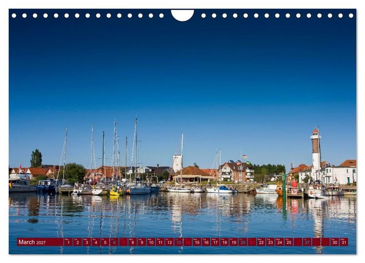 Produktbild: Mecklenburg-Western Pomerania. Impressions from the Baltic coast (Wall Calendar 2027 DIN A4 landscape), CALVENDO 12 Month Wall Calendar