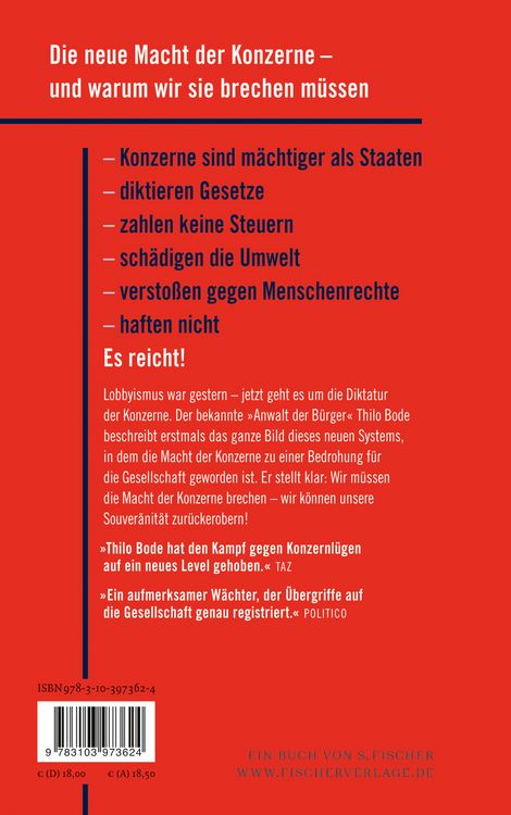 Produktbild: Die Diktatur der Konzerne