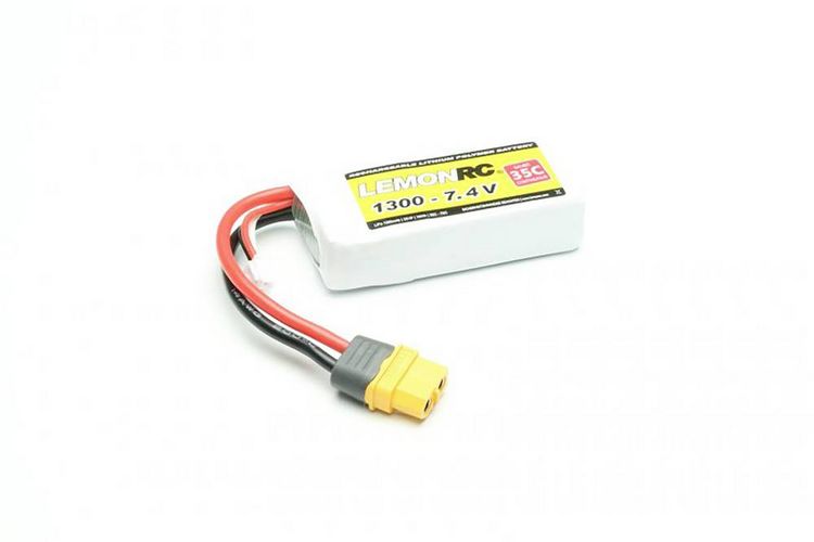 Produktbild: LemonRC Modellbau-Akkupack (LiPo) 7.4V 1300 mAh Zellen-Zahl: 2 35 C Softcase XT60