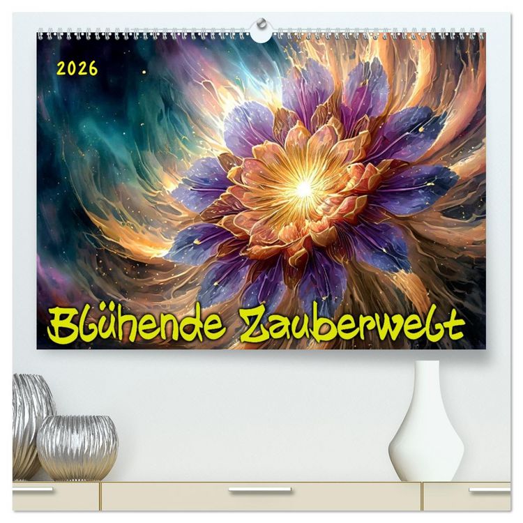 Produktbild: Bl&uuml;hende Zauberwelt (hochwertiger Premium Wandkalender 2026 DIN A2 quer), Kunstdruck in Hochglanz