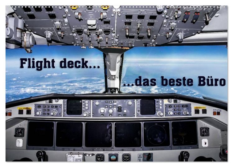 Produktbild: Flight deck - das beste B&uuml;ro (Wandkalender 2026 DIN A2 quer), CALVENDO Monatskalender