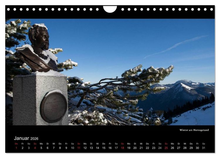 Produktbild: Unterwegs auf dem Maximiliansweg (Wandkalender 2026 DIN A4 quer), CALVENDO Monatskalender