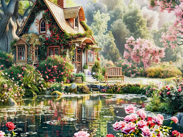 CALVENDO Puzzle 'Die Rose – Königin Der Blumen' – 1000 Teile, Fertiges Bild 64 X 48 Cm, Premium-Qualität Aus Europa