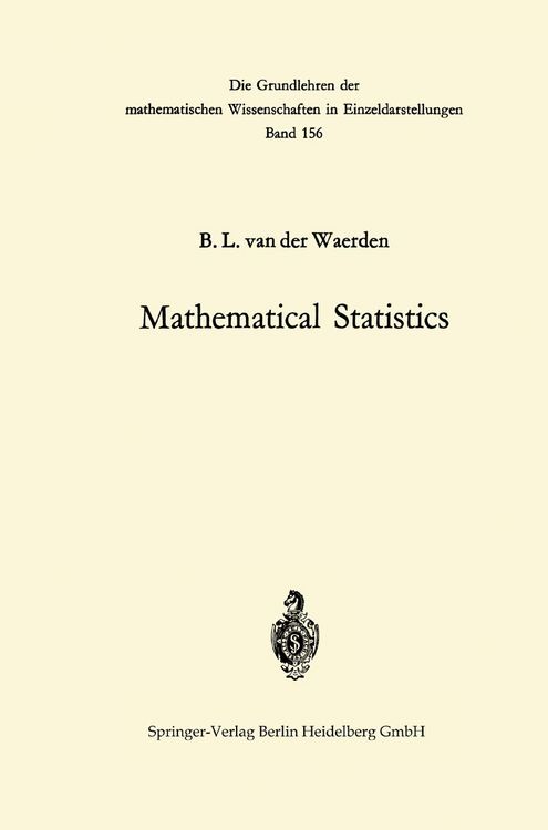 Produktbild: Mathematical Statistics