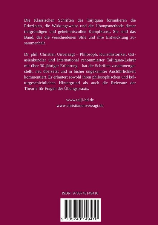 Produktbild: Die Klassischen Schriften des Taijiquan