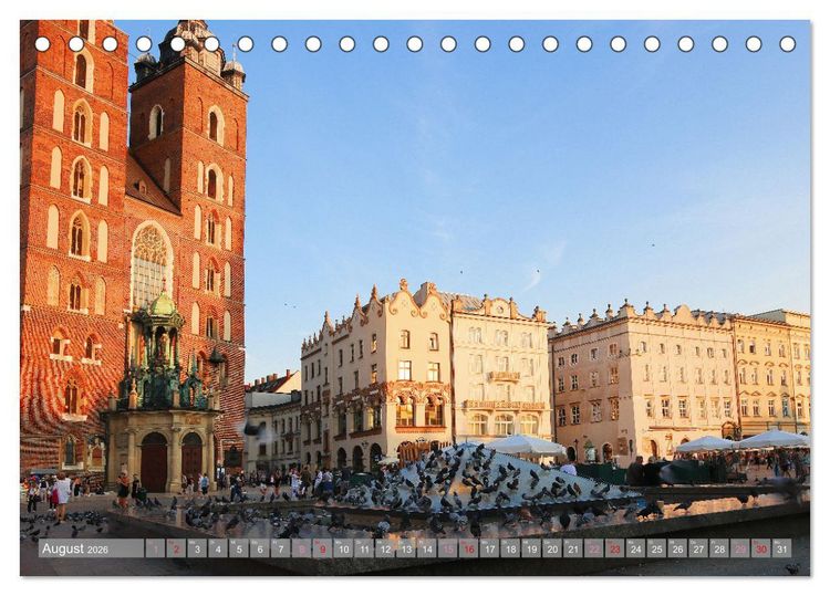 Produktbild: Faszinierendes Krakau (Tischkalender 2026 DIN A5 quer), CALVENDO Monatskalender