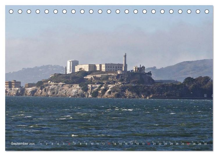 Produktbild: San Francisco Westk&uuml;ste USA (Tischkalender 2026 DIN A5 quer), CALVENDO Monatskalender