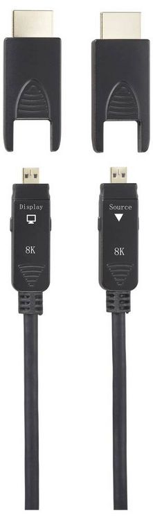 Produktbild: SpeaKa Professional Glasfaser / HDMI Anschlusskabel HDMI-A Stecker, HDMI-Micro-D Stecker, HDMI-A Stecker, HDMI-Micro-D Stecker 15