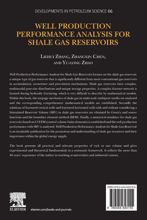 Produktbild: Zhang, L: Well Production Performance Analysis for Shale Gas