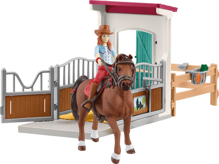 Produktbild: schleich&reg; 13793 Pferdebox mit Hannah & Cayenne
